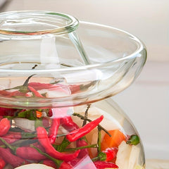 Large Capacity Glass Marinade Jar for Vegetables Sealed and Old Fashioned