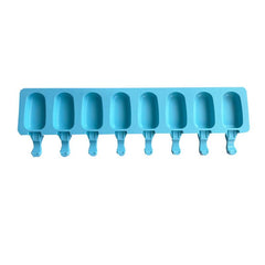 8-Cavity Silicone Ice Pop Molds - Reusable Popsicle Mold