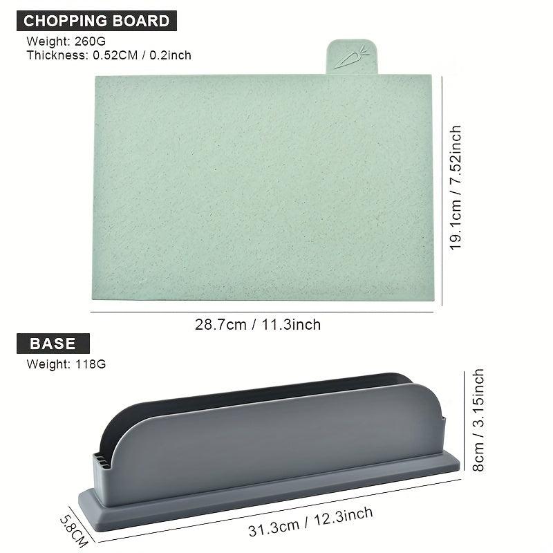 4pcs Wheat Straw Chopping Board Set