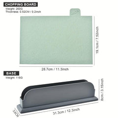 4pcs Wheat Straw Chopping Board Set