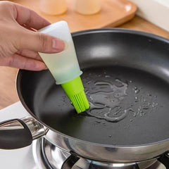 Silicone Bottle Brush With Cap High Temperature Resistant