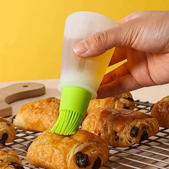 Silicone Bottle Brush With Cap High Temperature Resistant