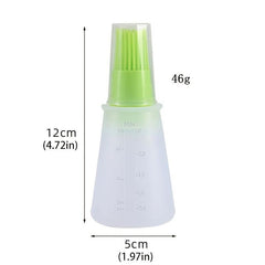 Silicone Bottle Brush With Cap High Temperature Resistant