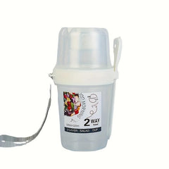 Salad Cup Meal Shaker Cup Plastic Healthy Container With Fork