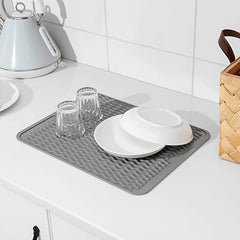 Silicone Dish Drying Mat For Kitchen Counter Sink Refrigerator Drawer