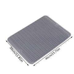 Silicone Dish Drying Mat For Kitchen Counter Sink Refrigerator Drawer