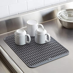 Silicone Dish Drying Mat For Kitchen Counter Sink Refrigerator Drawer