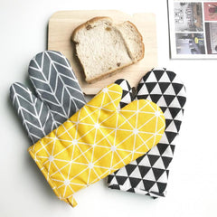 Nordic Style Oven Gloves High Temperature Resistant Anti-fouling Mat