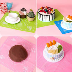 1pc Silicone Pastry Mat Non Stick Baking Mat Counter Mat Pastry Board