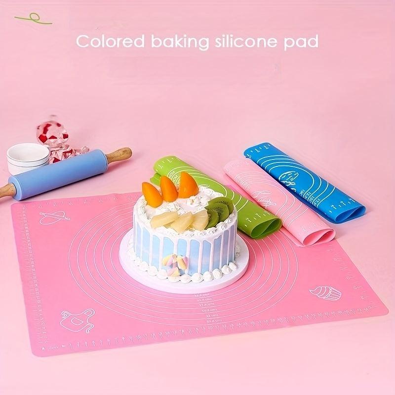 1pc Silicone Pastry Mat Non Stick Baking Mat Counter Mat Pastry Board
