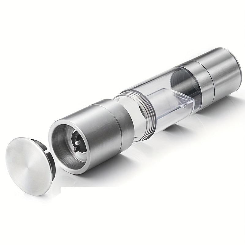 2in1 Pepper Grinder Sea Salt Ginder Stainless Steel Spice Grinder Manual Mill