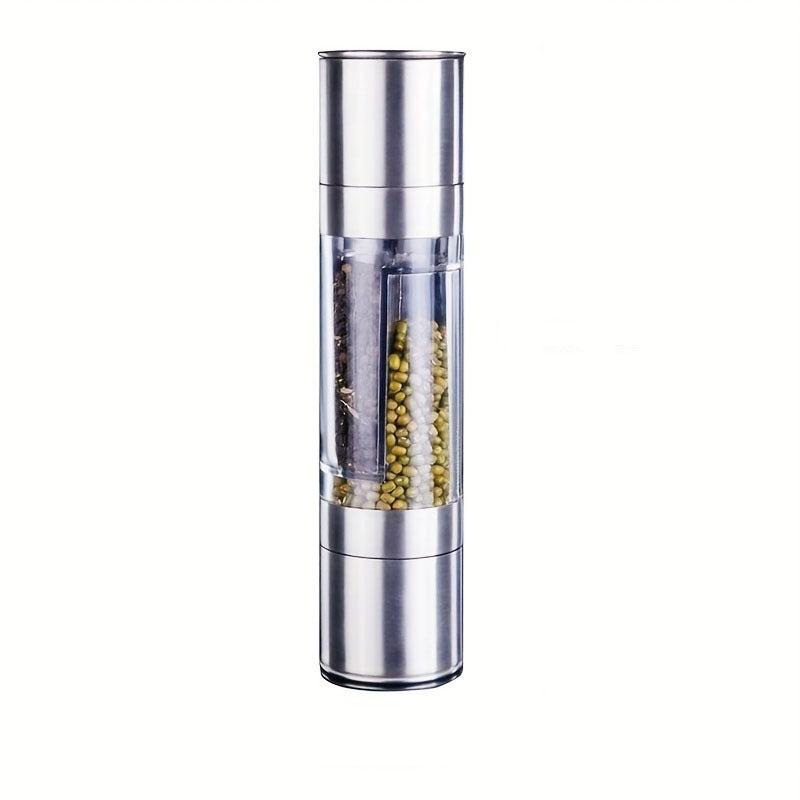 2in1 Pepper Grinder Sea Salt Ginder Stainless Steel Spice Grinder Manual Mill