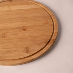 Bamboo Pizza Board Round Cutting Board Kitchen
