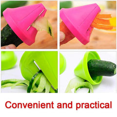 2pcs Vegetable Spiralizer Manual Zucchini Noodle Maker Fruit Grater