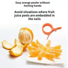 6-Piece Orange Peeler Set Kitchen Gadget for Peeling Fruits & Veggies