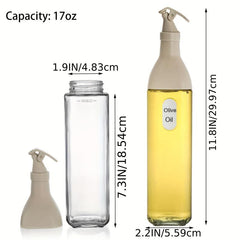 Leak Proof Glass Dispenser Bottle for Kitchen Storage