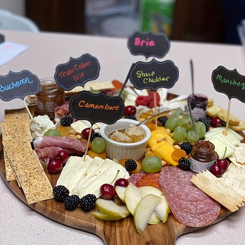 48pcs Cheese Markers for Charcuterie Board Blank Chalkboard Labels Wedding