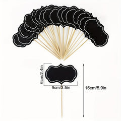 48pcs Cheese Markers for Charcuterie Board Blank Chalkboard Labels Wedding