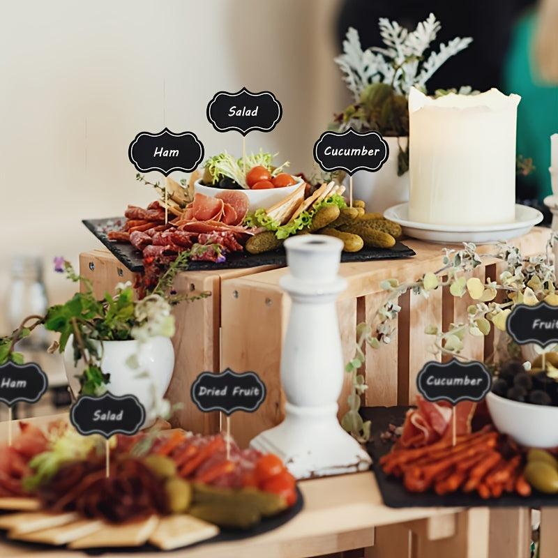 48pcs Cheese Markers for Charcuterie Board Blank Chalkboard Labels Wedding