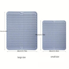 Silicone Dish Drying Mat 30x40cm Easy Clean & Heat Resistant