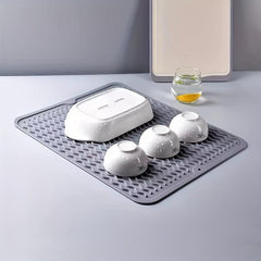 Silicone Dish Drying Mat 30x40cm Easy Clean & Heat Resistant