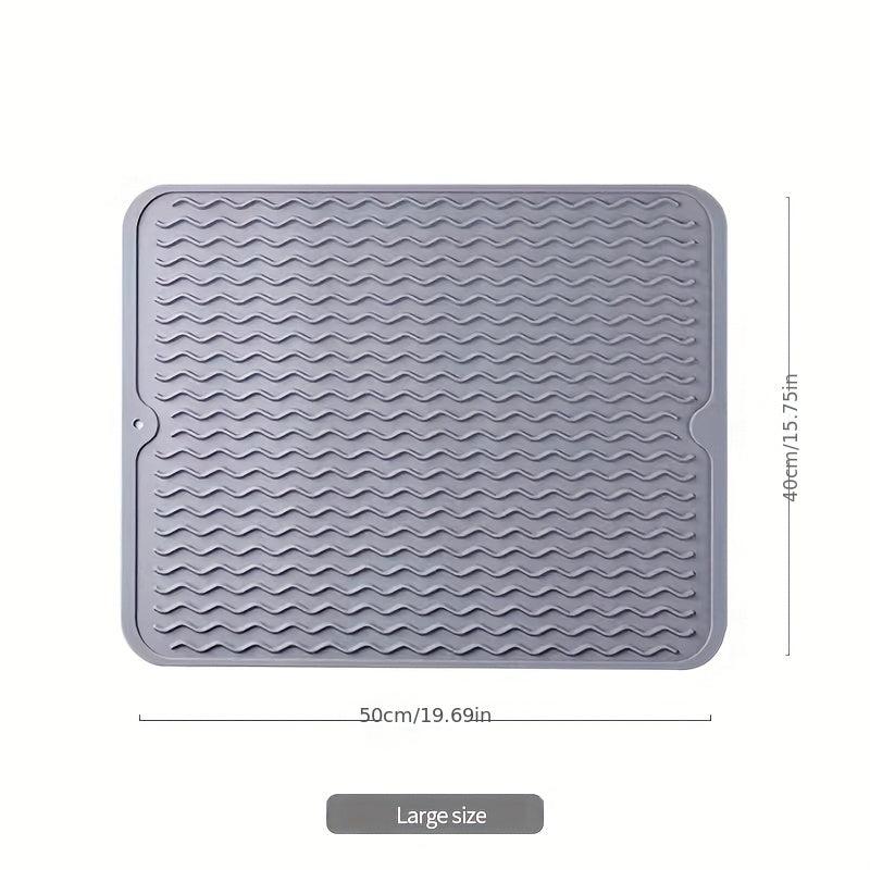 Silicone Dish Drying Mat 30x40cm Easy Clean & Heat Resistant