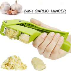 2in1 Garlic Press Multifunctional Garlic Mincer & Crusher