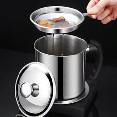Stainless Steel Oval Bottles Filter Pot With Strainer Tank