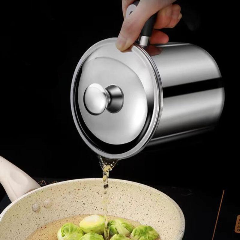 Stainless Steel Oval Bottles Filter Pot With Strainer Tank