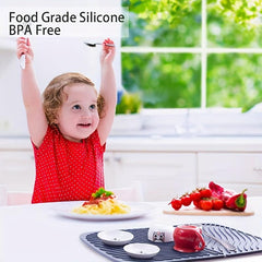 Large Silicone Dish Drying Pad Heat Resistant Foldable Dishwasher Safe