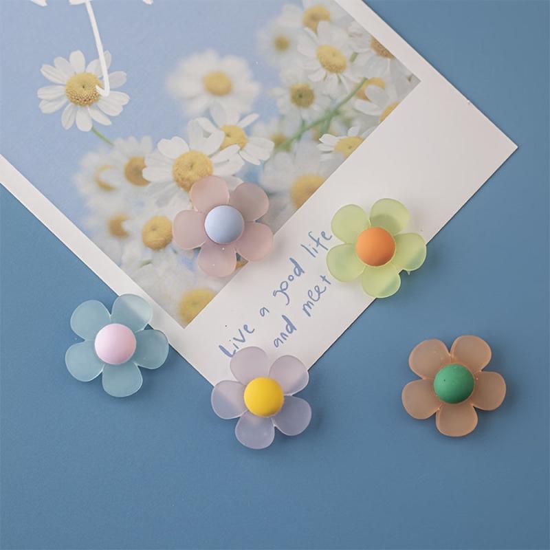 10Pcs Flower Fridge Magnets Rose Sunflower Lily Whiteboard Magnets