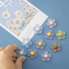 10Pcs Flower Fridge Magnets Rose Sunflower Lily Whiteboard Magnets