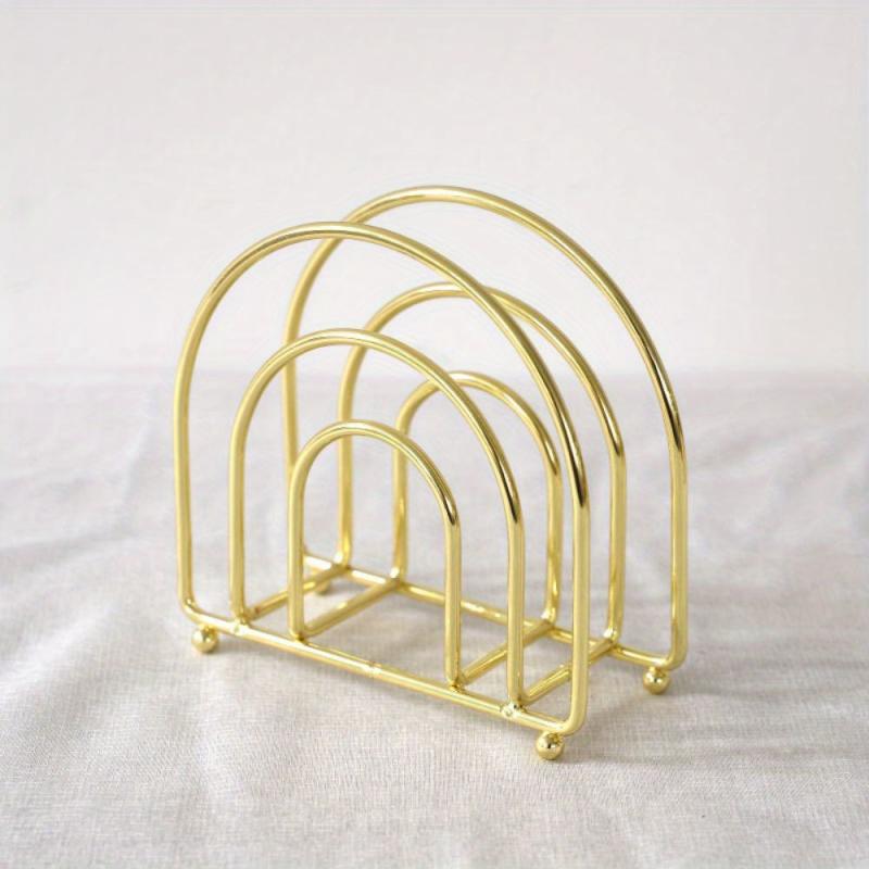 Metal Napkin Holder Vertical Dining Table Paper Clip