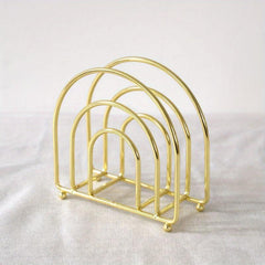 Metal Napkin Holder Vertical Dining Table Paper Clip