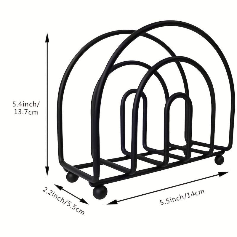 Metal Napkin Holder Vertical Dining Table Paper Clip