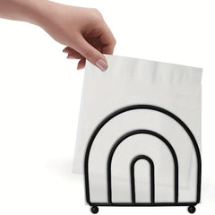 Metal Napkin Holder Vertical Dining Table Paper Clip