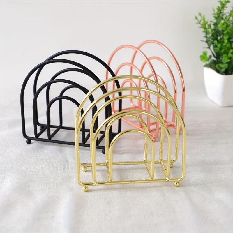 Metal Napkin Holder Vertical Dining Table Paper Clip