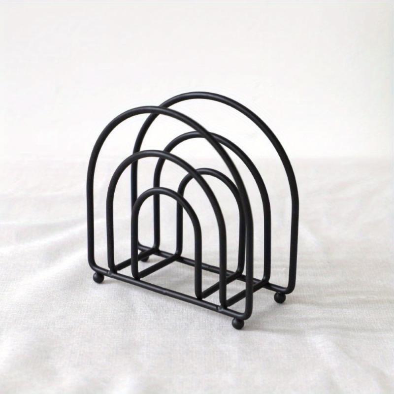 Metal Napkin Holder Vertical Dining Table Paper Clip