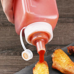 Condiment Squeeze Bottles Plastic with Squeeze Top for Sauces