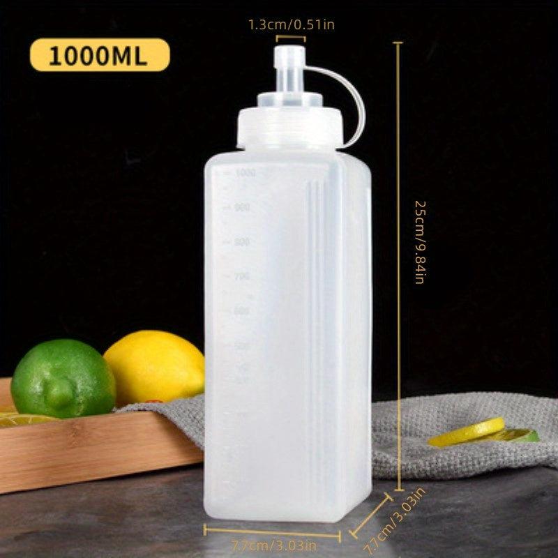 Condiment Squeeze Bottles Plastic with Squeeze Top for Sauces