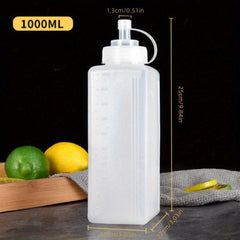 Condiment Squeeze Bottles Plastic with Squeeze Top for Sauces