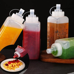 Condiment Squeeze Bottles Plastic with Squeeze Top for Sauces
