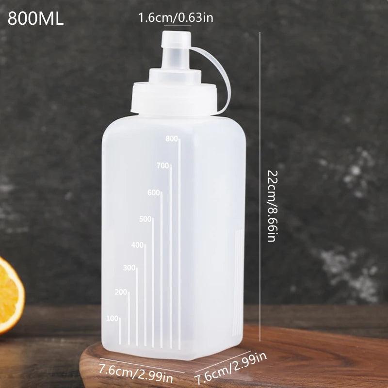 Condiment Squeeze Bottles Plastic with Squeeze Top for Sauces