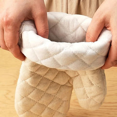 2pcs Printed Cotton Oven Mitts Heat Resistant Baking Insulation