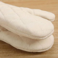 2pcs Printed Cotton Oven Mitts Heat Resistant Baking Insulation