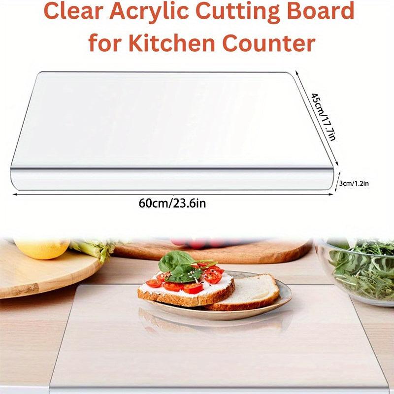 Anti Slip Acrylic Transparent Cutting Board for Kitchen