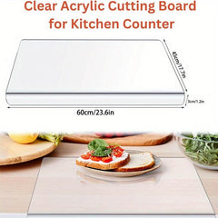 Anti Slip Acrylic Transparent Cutting Board for Kitchen