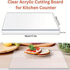 Anti Slip Acrylic Transparent Cutting Board for Kitchen