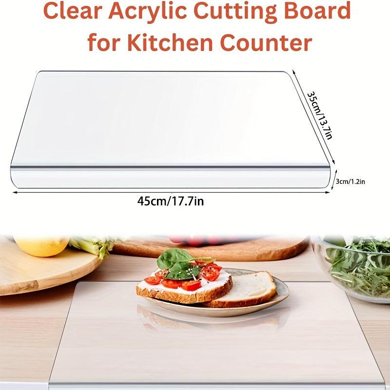 Anti Slip Acrylic Transparent Cutting Board for Kitchen