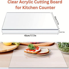 Anti Slip Acrylic Transparent Cutting Board for Kitchen
